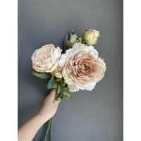 Dusty Pink/Coffee Dried Look Peony, Fall Color Artificial Peonies, Wedding/Home Decoration, Home Gifts, Handmade Decor | Etsy (US)