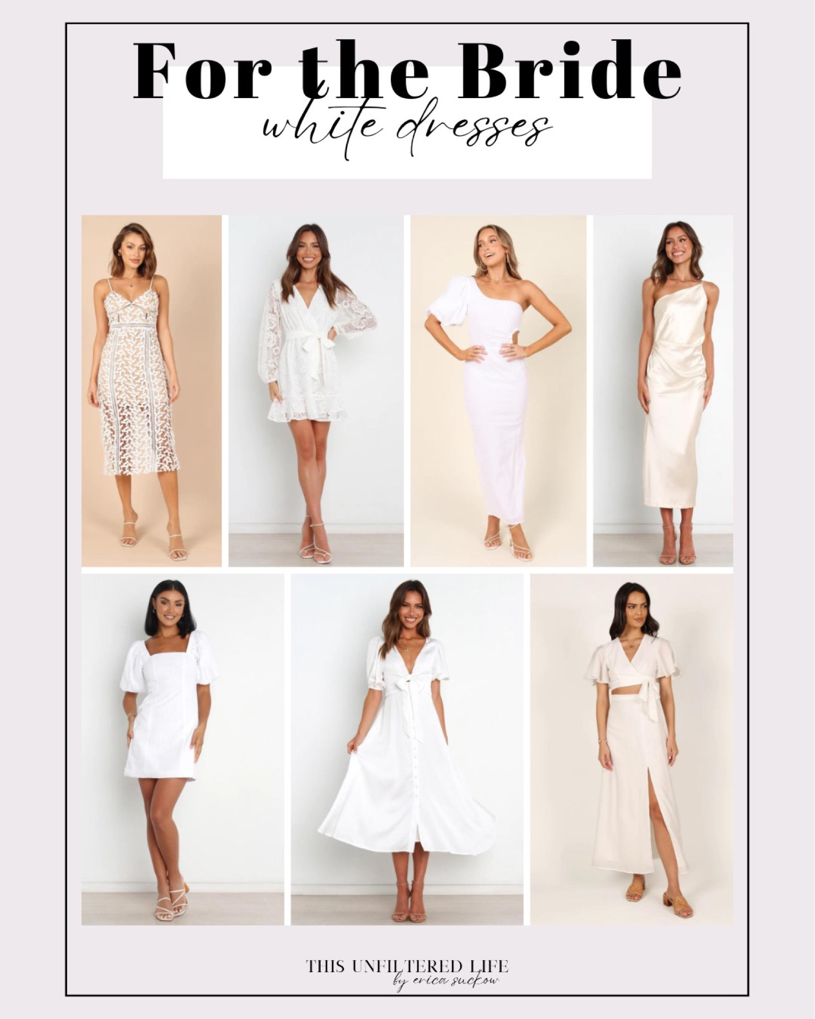 For the Brides - Bridal Shower Dress - Engagement Party Dress - Bachelorette Party Dress - Rehearsal Dinner Dress #Brides

#LTKstyletip #LTKcurves #LTKwedding