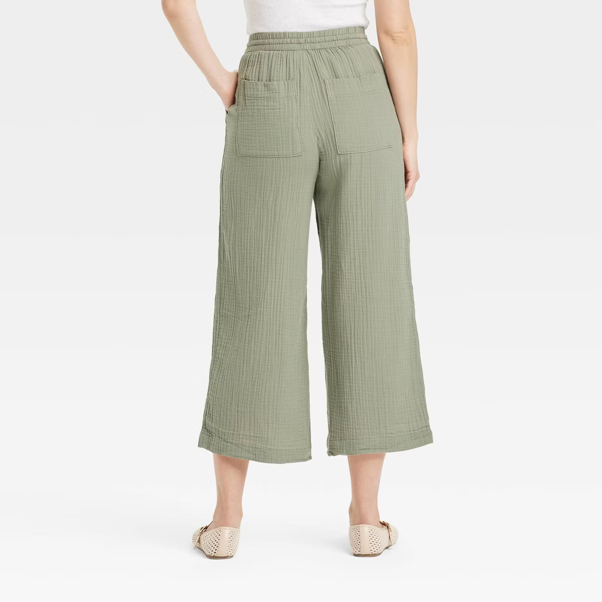 Women's High-Rise Gauze Wide Leg Pull-On Pants - Universal Thread™ | Target
