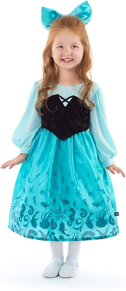 Little Adventures Mermaid Day Dress Costume with Hairbow | Amazon (US)