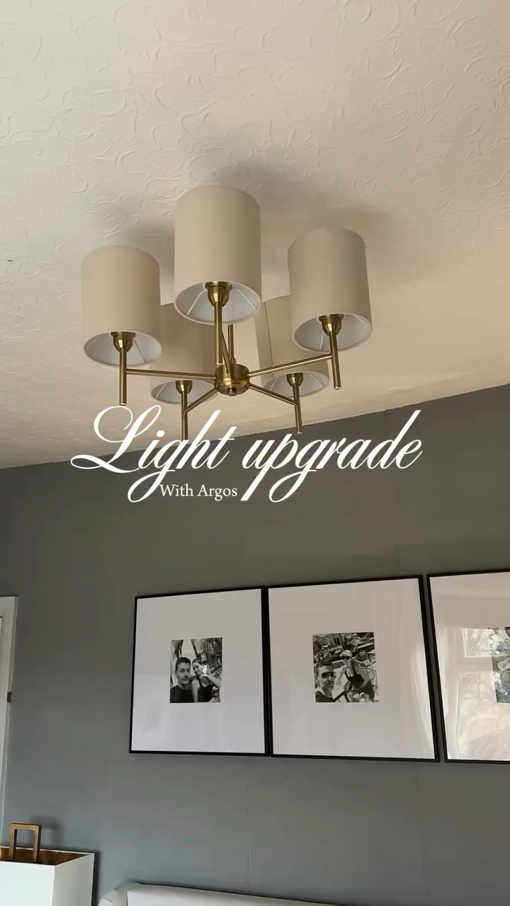 “From dull to dreamy — my new ceiling light has entered the chat.” ✨ 

My existing light was driving me insane for the longest time, it made the room feel cold, lifeless and dull, I’d been searching for ages for a new light that didn’t sit too low, as the ceiling height isn’t the lowest but it’s not the highest either and I wanted something to add more warmth to the room, that fits in with my style without breaking the bank. 

@argos 
**Disclaimer - this post is in no way sponsored, I bought the light with my own money** 

#HomeUpgrade #LightingMakeover #CeilingLight #HomeDecorInspo #BeforeAndAfter #DIYHomeProjects
#InteriorDesign #RoomGlowUp #HomeAesthetic #LightingUpgrade #DecorRefresh #HomeVibes #ModernHome #HomeStyling #AmbientLighting #argos #argoshome #newlight #goldlightfitting #lightupgrade #diy #emmaeva #homeblogger #leeds #leedscontentcreator #contentcreator #blackfridaysales #cybermonday #bedroomupgrade

#LTKuk #LTKluxury #LTKhome
