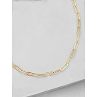 Paperclip Necklace - Gold | Different Length Chain Link Chain Filled Necklace Design | Etsy (US)