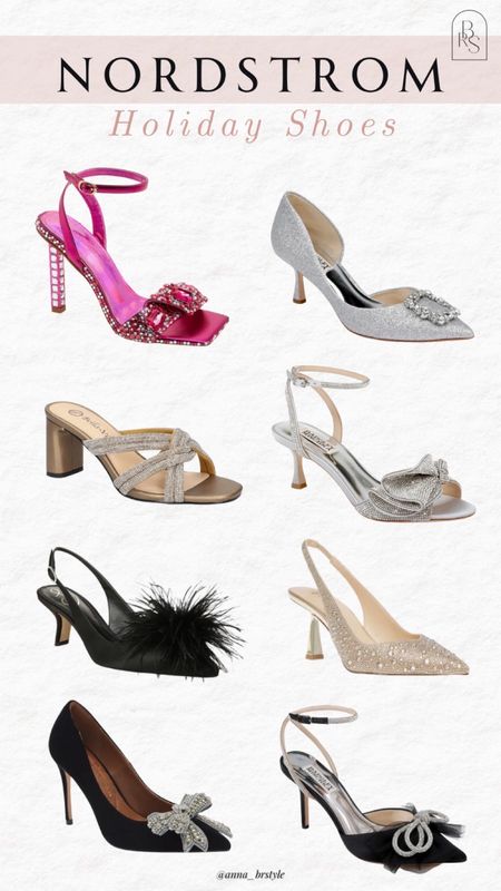 Nordstrom Holiday shoes, party shoes, party heels, silver heels 

#LTKfindsunder100 #LTKHoliday