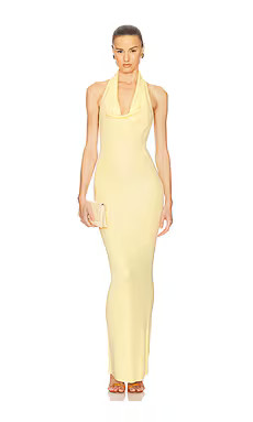 Helsa Aaliyah Maxi Knit Dress in Butter Yellow from Revolve.com | Revolve Clothing (Global)