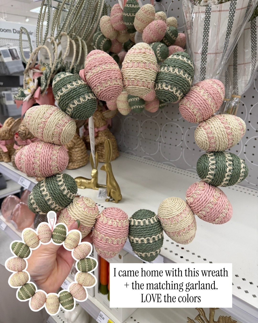 Adore this Easter wreath from Target! Brought this home + the matching garland

#LTKSeasonal #LTKHome
