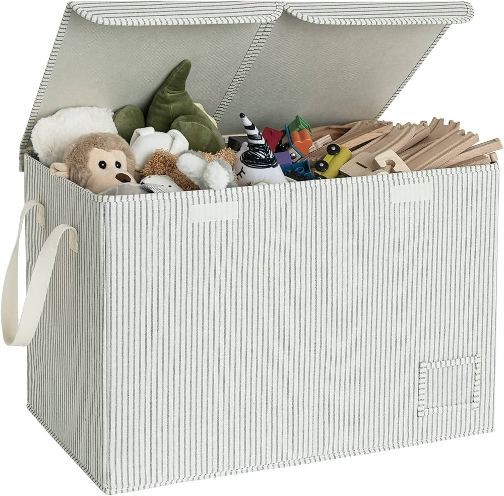 StorageWorks Toy Storage Organizer with Flip-Top Lids, Large Toy Box for Living Room, Nursery Roo... | Amazon (US)