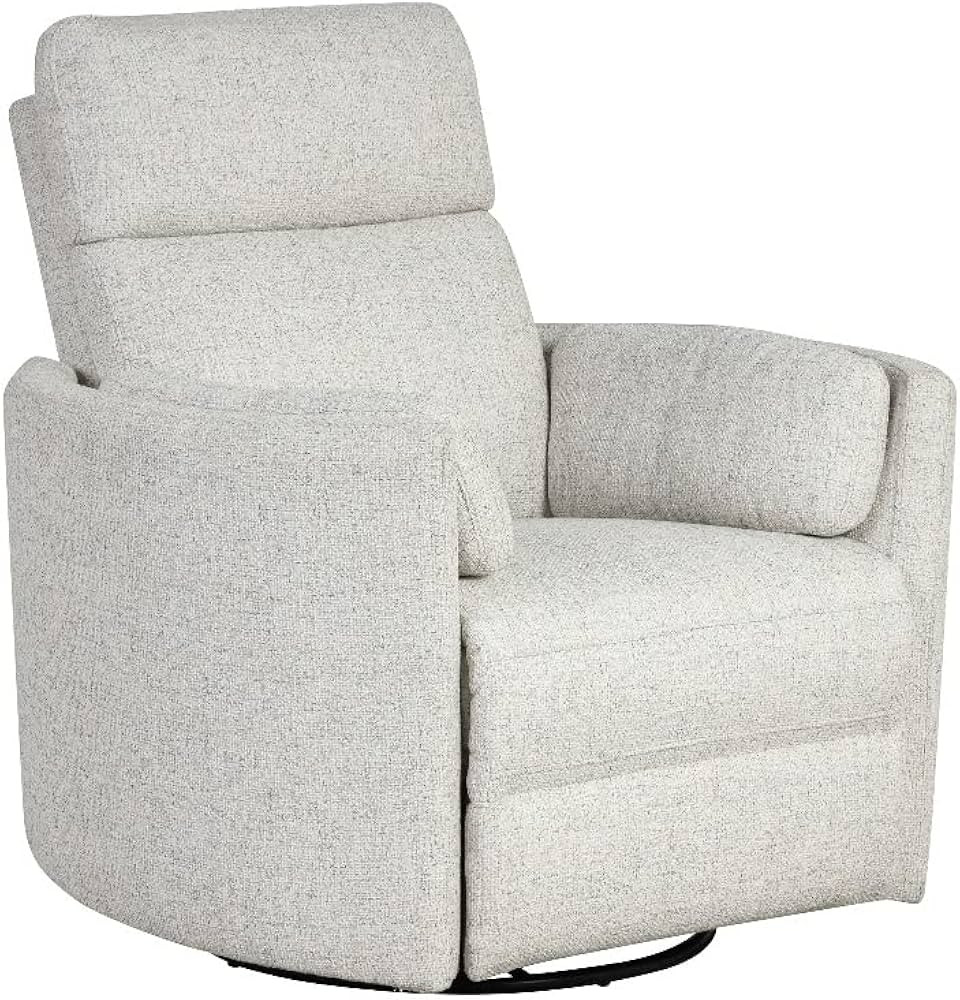 Parker Living Fabric Quartz Power Swivel Glider Recliner in Fossil Finish | Amazon (US)