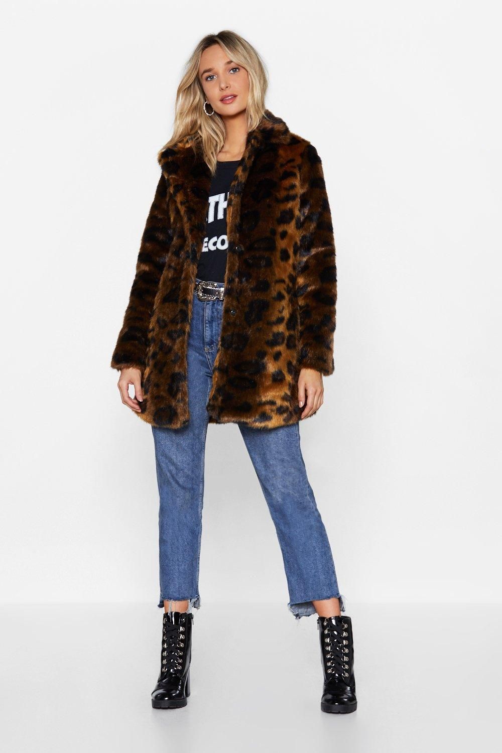 Womens Faux Fur-get the Past Leopard Coat - Brown | NastyGal (US & CA)