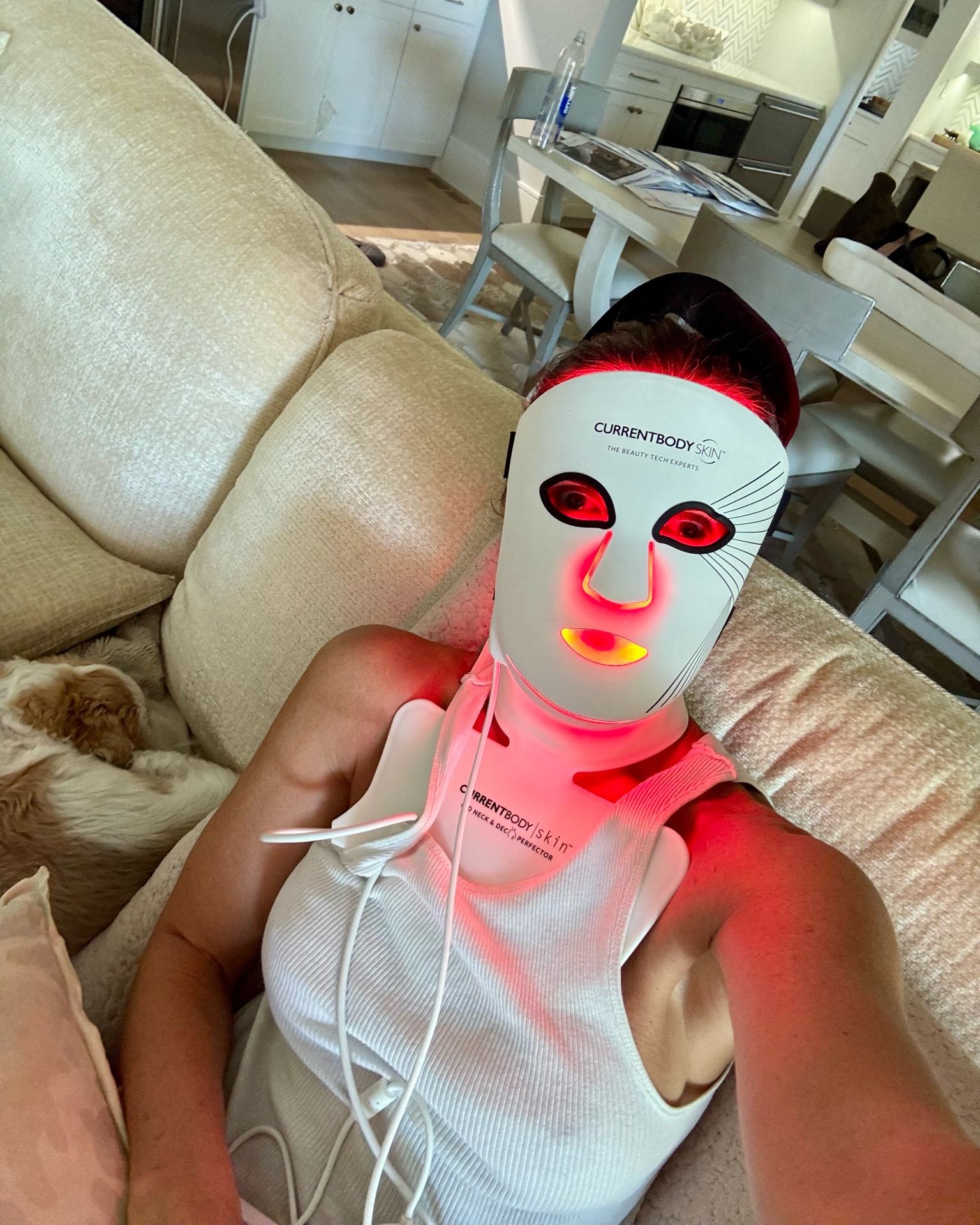 re-entry travel recovery no better way than getting a sweat in followed by wearing both of my red light masks

i’ve been using my face, neck & décolleté red & blue light masks 3-5 xs a week (without any serums on lately at all, just bare skin) and my skin is looking better than ever (swipe to see) 

+DON’T FORGET TO USE MY SPECIAL DISCOUNT CODE: ‘SSS’ sitewide for your discount🚨

linked all below 
@currentbody01

#LTKgrwm #LTKBeauty #LTKselfcare
