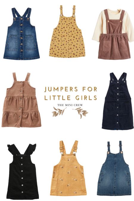 Fall jumpers for toddlers and little girls - perfect for layering! 

#fallclothesforkids #girlsdresses #jumpers 

#LTKkids #LTKfamily #LTKSeasonal