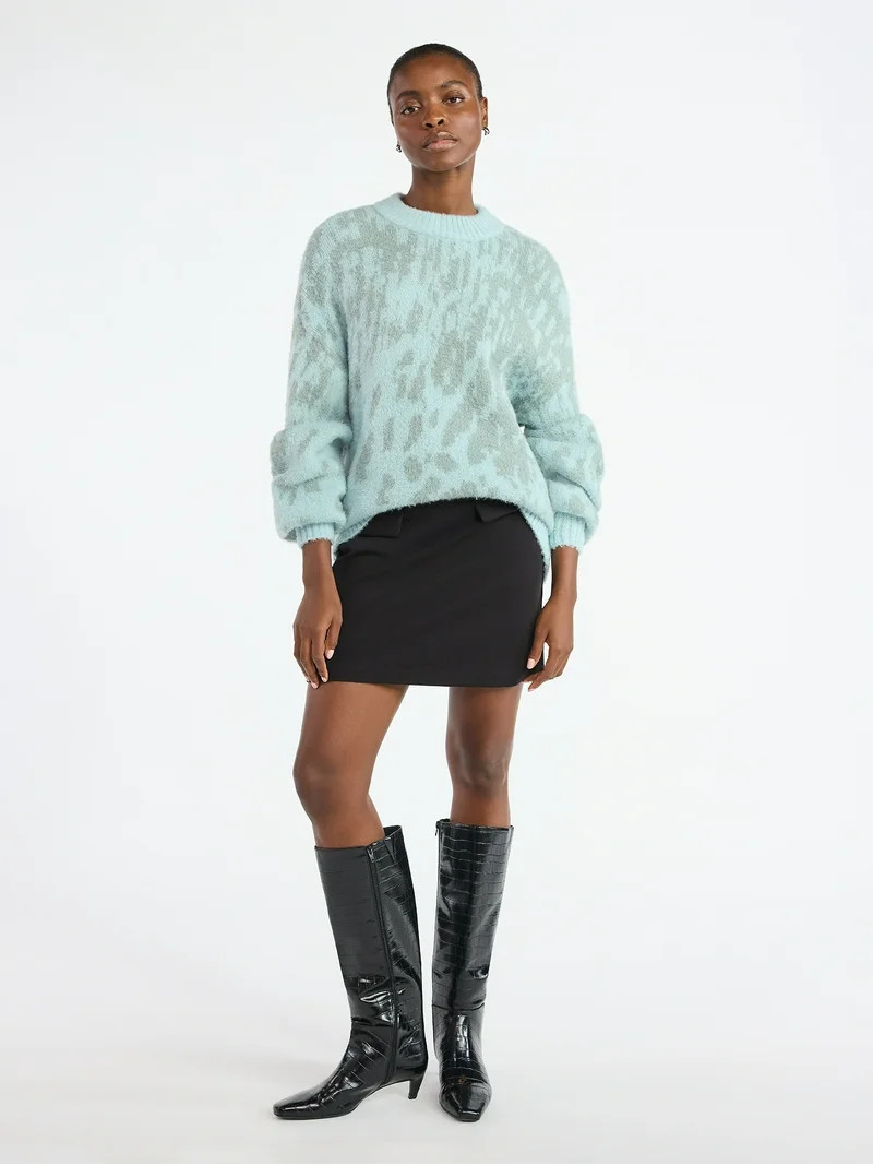 Scoop Women's Tunic Sweater with Long Sleeves, Midweight, Sizes XS-XXL | Walmart (US)