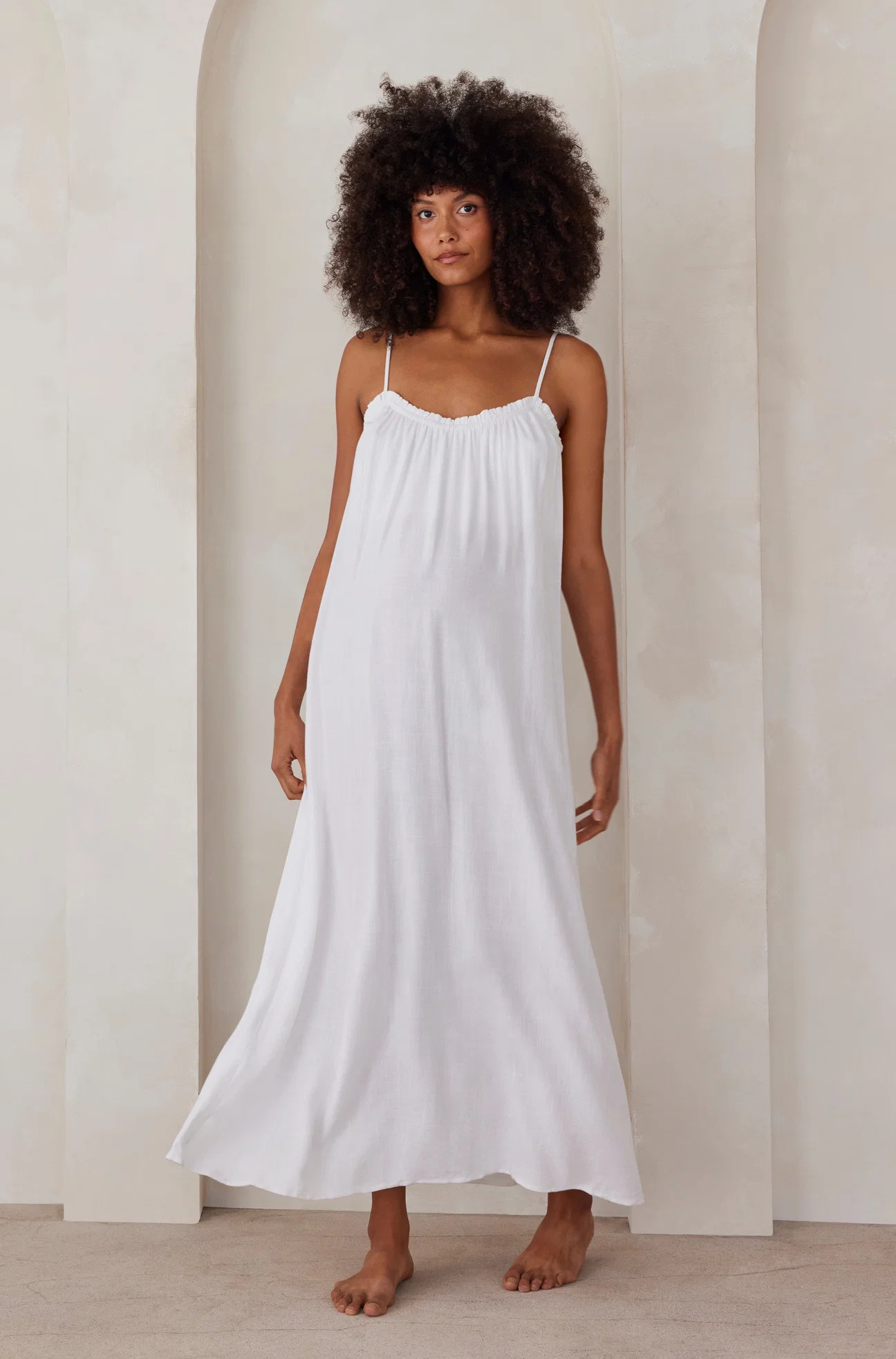 Linen Maxi Dress | BUMPSUIT