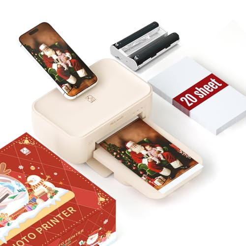 HPRT Photo Printer 4x6,+20 Sheets&1ribbon, Picture Printer for iPhone, Android, Smartphone, AR Video Printing, Portable Photo Printers CP4100 | Amazon (US)
