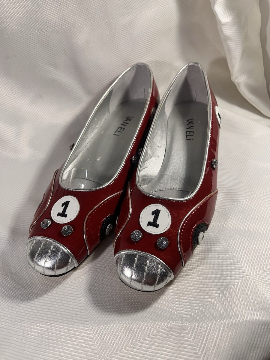 Cute Vaneli Patent Leather Race Car Themed Ladies Flats - Women’s Size 7M. | eBay US