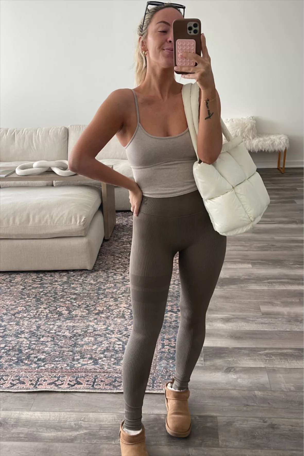 Seamless Ribbed High-Rise Leggings curated on LTK