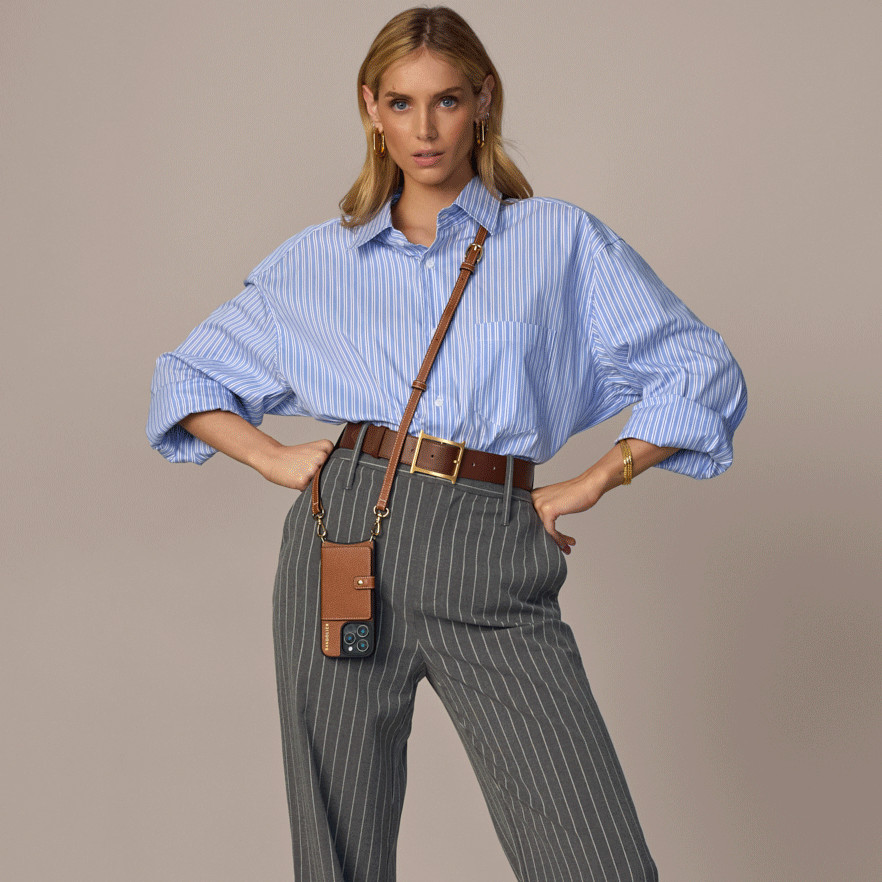 Casey Magsafe Charging Crossbody iPhone Case - Sienna/Gold | Bandolier