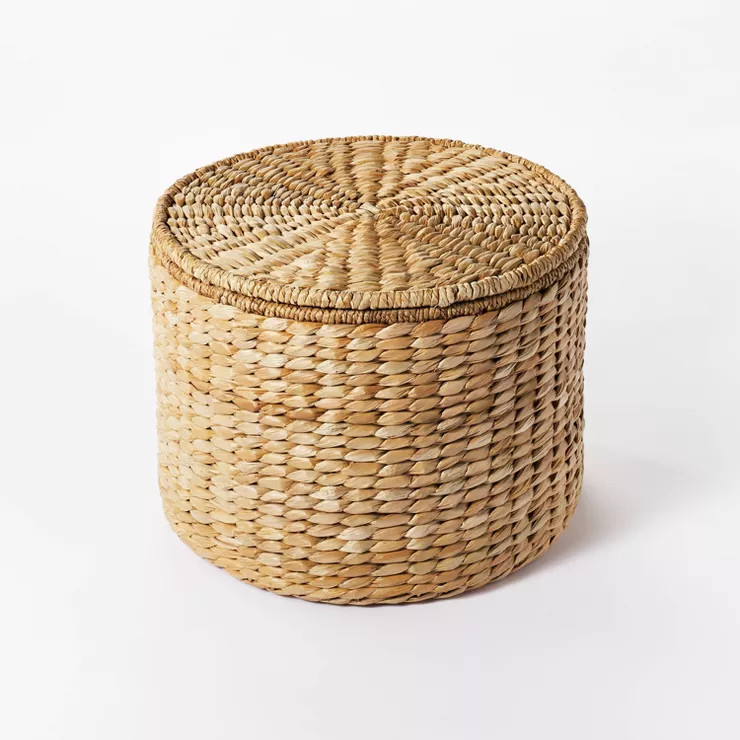 Woven Storage Ottoman Natural - Threshold™ designed with Studio McGee | Target