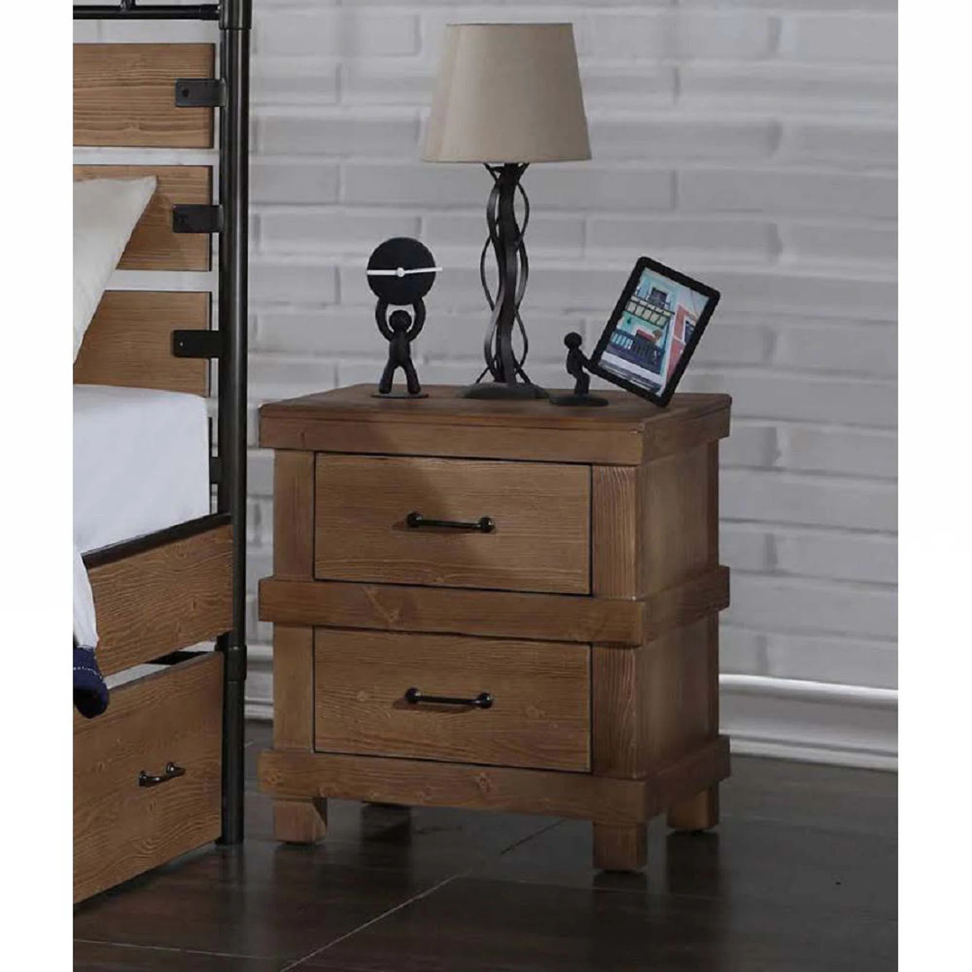 Loon Peak® Ernest Solid Wood Nightstand | Wayfair | Wayfair North America
