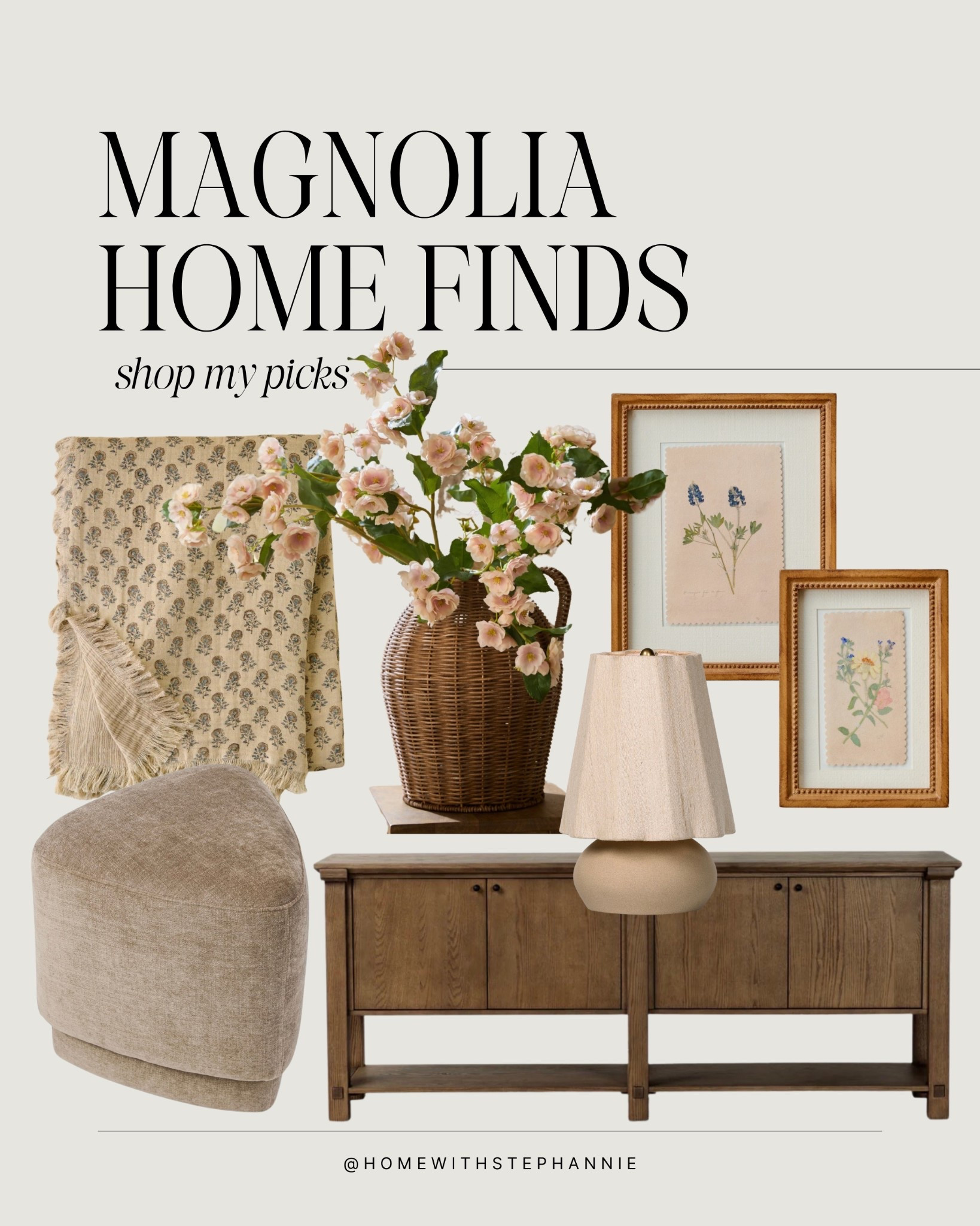 magnolia home finds 

#magnolia #magnoliadecor #homedecor #sideboard #fauxstems #vase #wallart

#LTKSeasonal #LTKHome