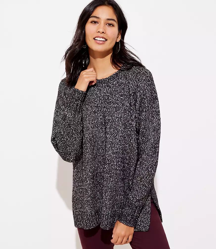 Marled Poncho Sweater | LOFT
