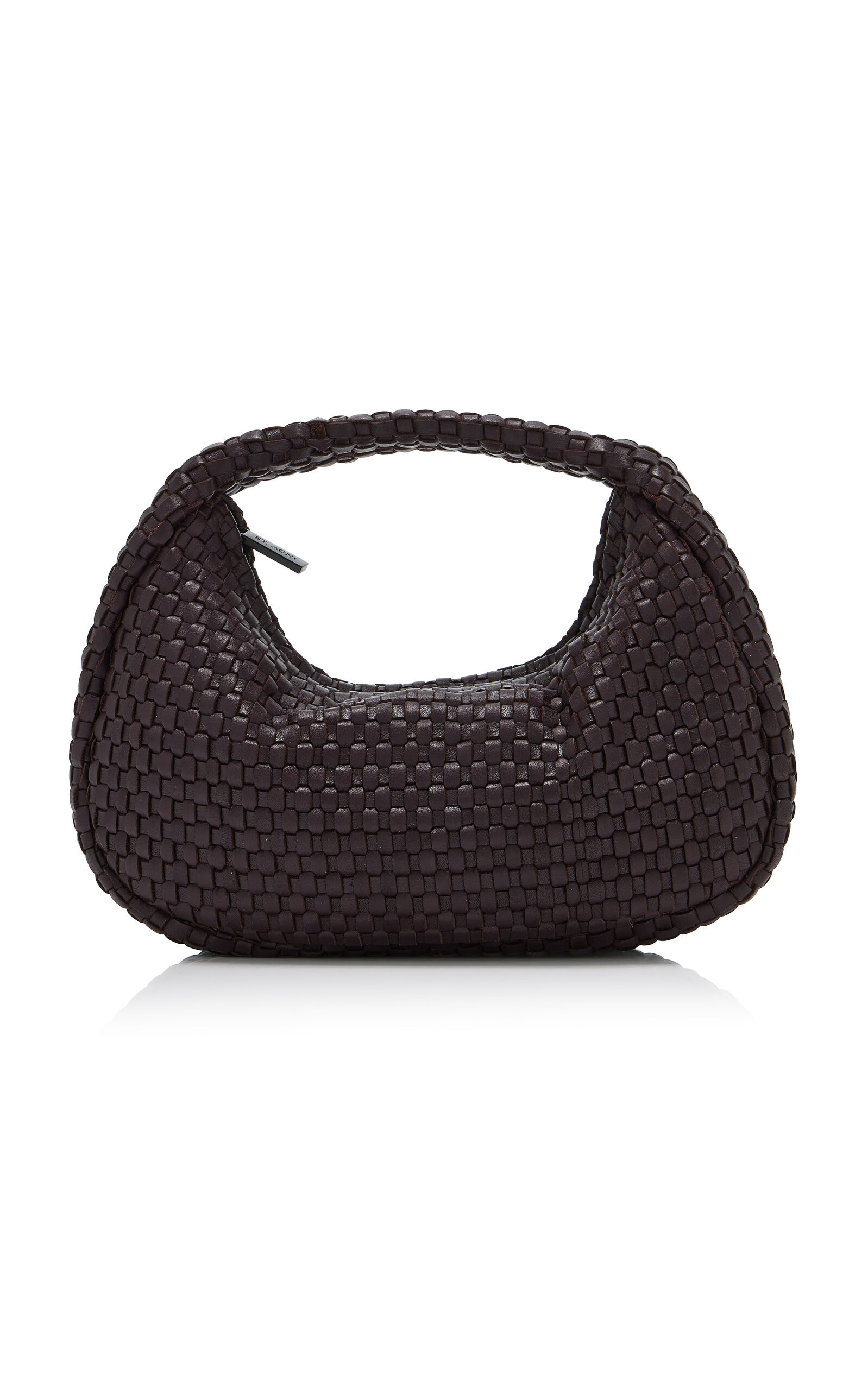 St. Agni - Mini Bon Bon Woven Leather Bag - Brown - OS - Moda Operandi | Moda Operandi (Global)