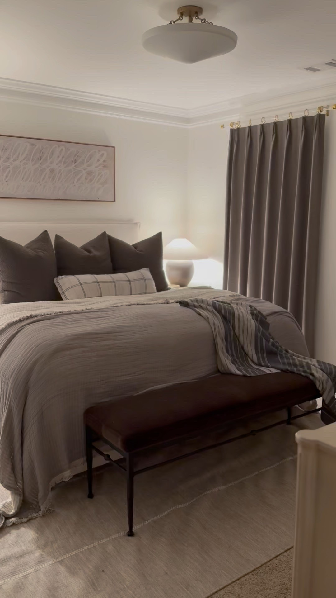 Guest bedroom, crate and barrel, loloi, Etsy, wool area rug, bedroom bench, velvet, linen, table lamps, wayfair, modern wall art

#LTKHome