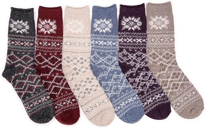 MUK LUKS Women's Microfiber Boot Socks (6 Pack) | Amazon (US)