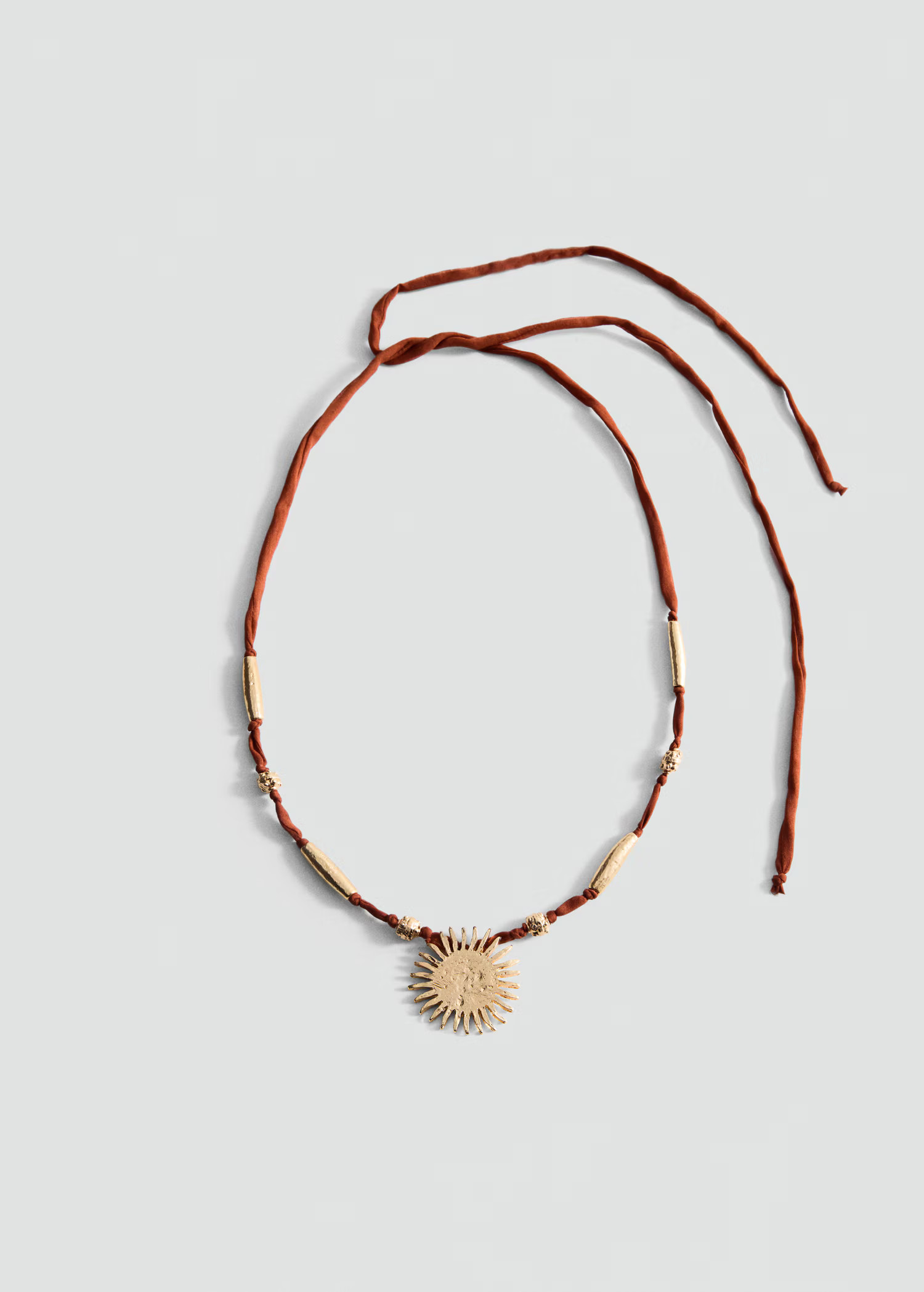 Bead necklace with sun detail - Women | MANGO United Kingdom | MANGO (UK)
