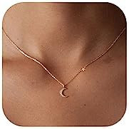 HANLI 14K Gold Plated Necklaces for Women - Dainty Butterfly, Star of David, Moon and Star, Sun, ... | Amazon (US)