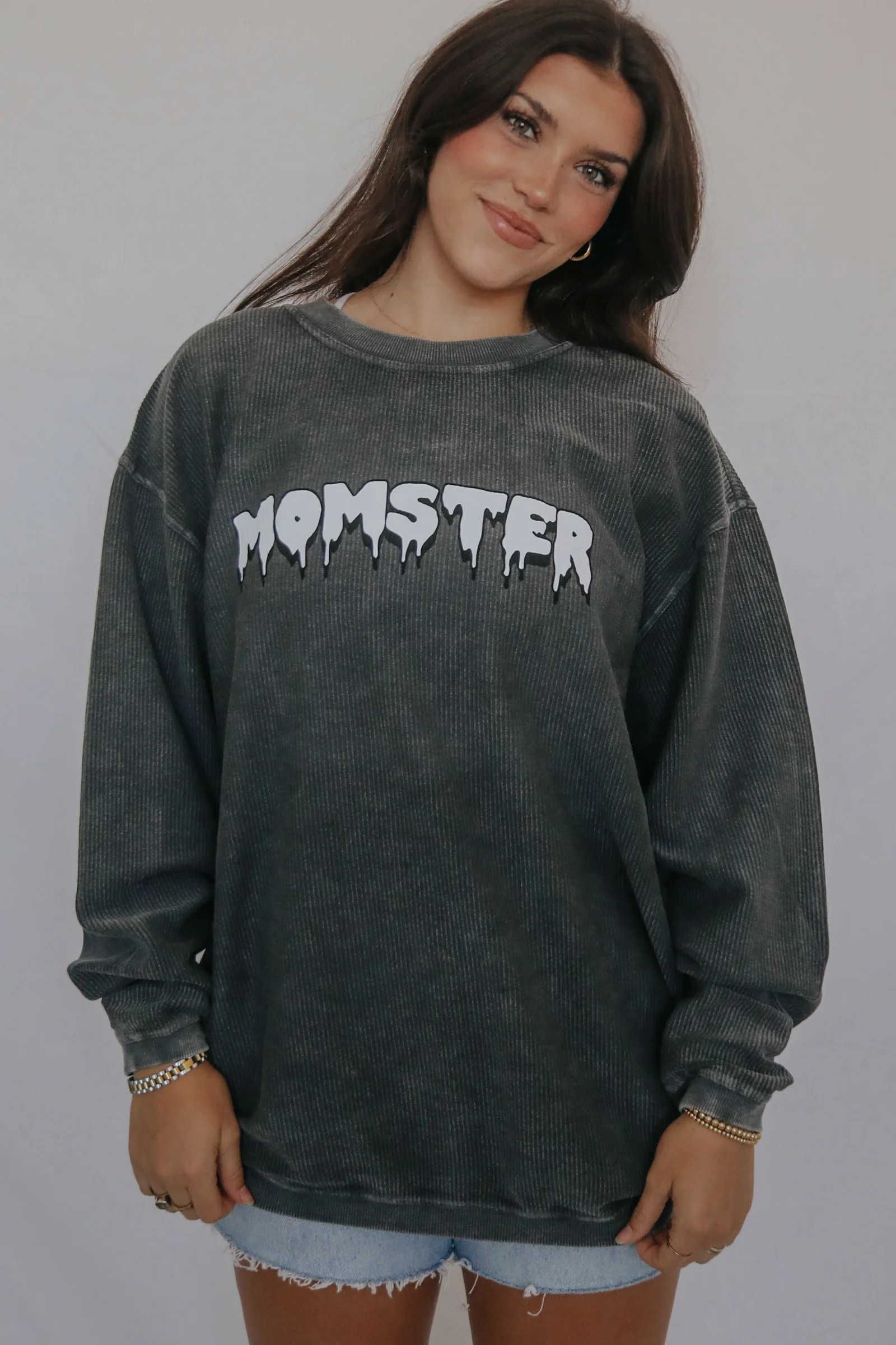 charlie southern: momster corded sweatshirt | RIFFRAFF