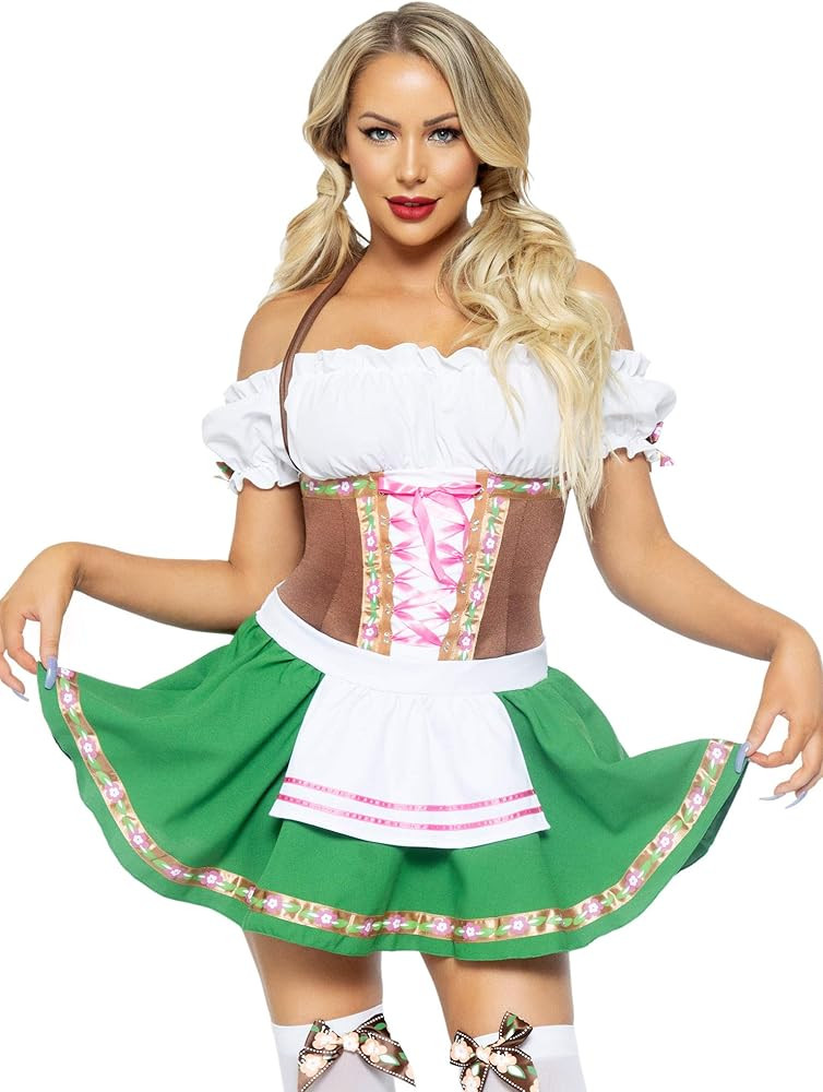 Leg Avenue Women's Gretchen Costume Dirndl Dress Oktoberfest Outfits Women | Amazon (US)