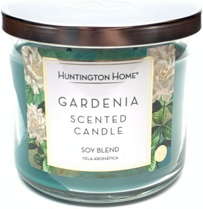 Huntington Home Gardenia Soy Blend Scented Candle | Amazon (US)