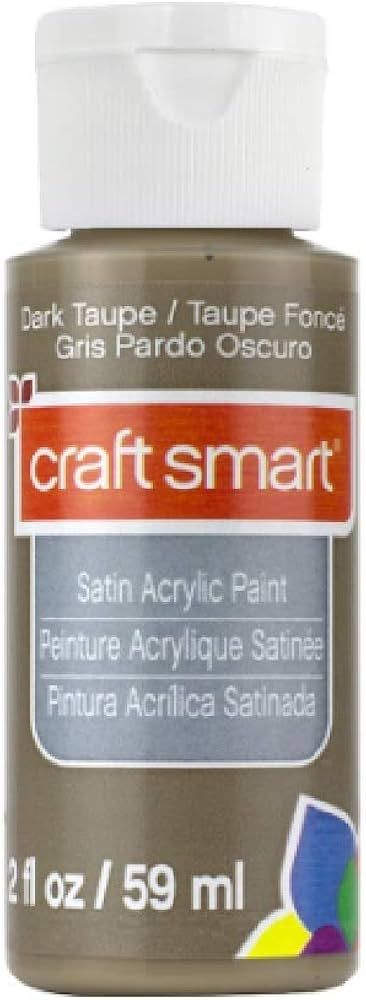 Satin Acrylic Paint by Craft Smart 2 oz. (Dark Taupe) | Amazon (US)