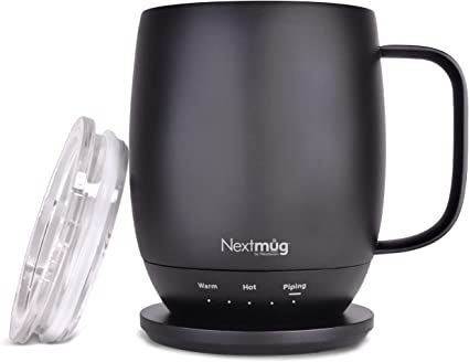 Nextmug - Temperature-Controlled, Self-Heating Coffee Mug (Black - 14 oz.) | Amazon (US)