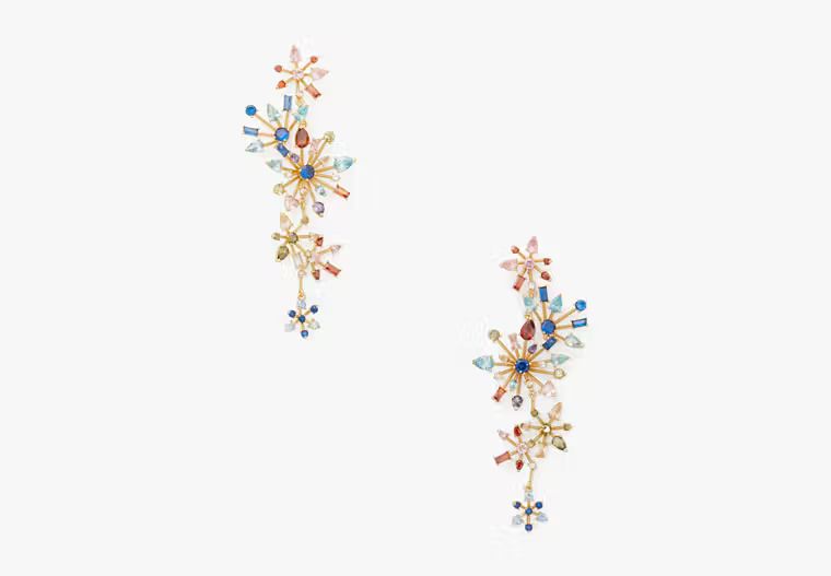 Firework Floral Statement Linear Earrings | Kate Spade (US)