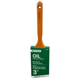 Better 3 in. Angled Oil Polyester/Natural Bristle Blend Paint Brush | The Home Depot
