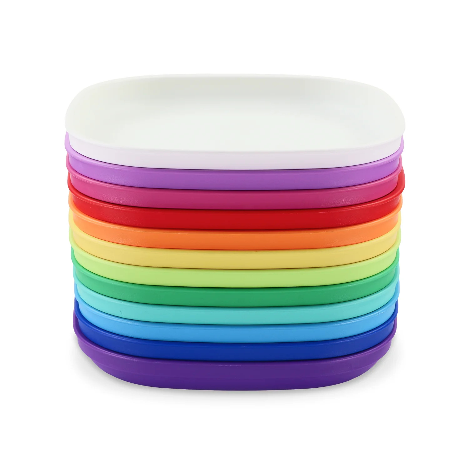 Re-Play 7" Plate Rainbow Collection | Family Tableware Made in the USA from Recycled Plastic | Re-Play