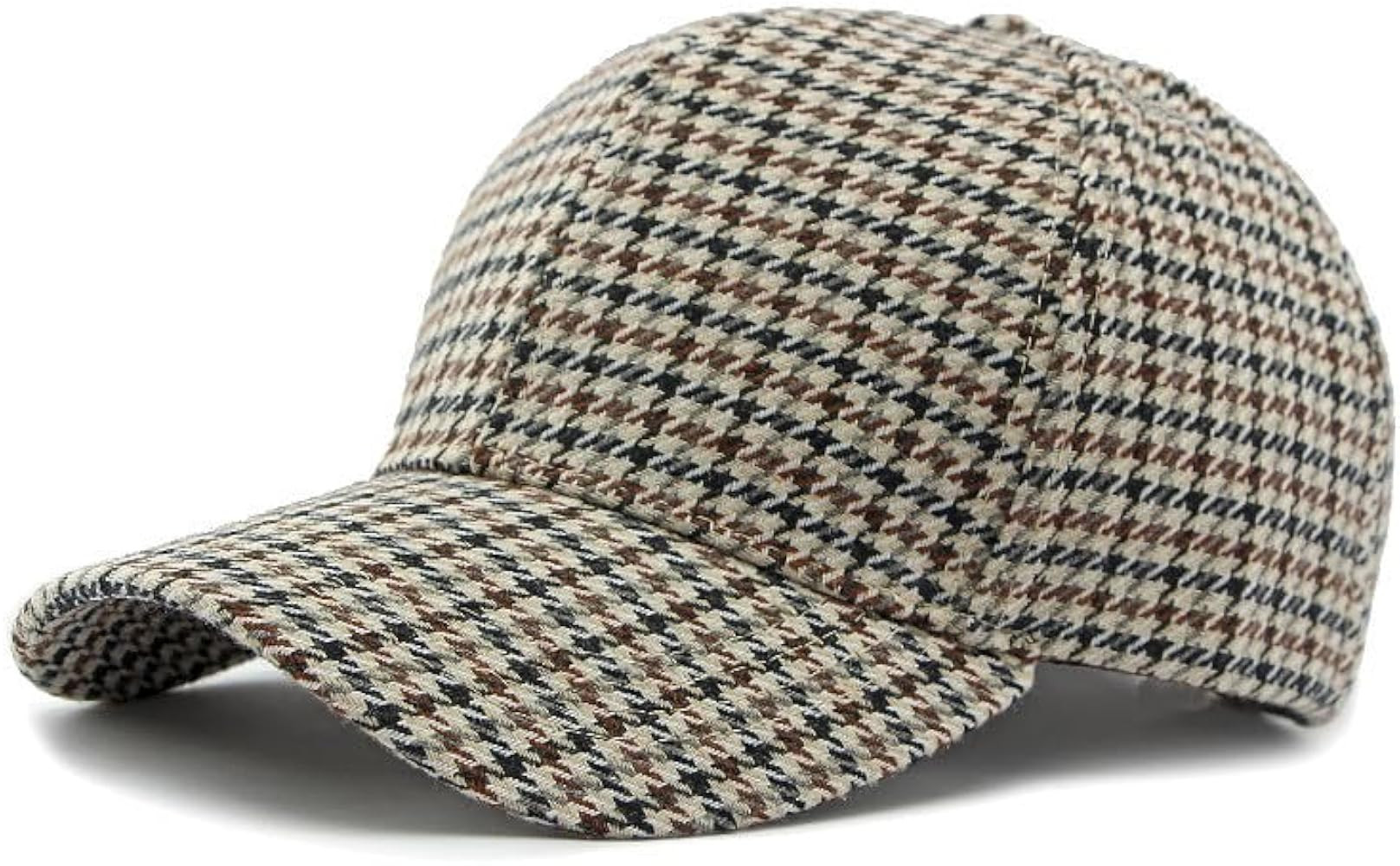 Unisex Houndstooth Baseball Caps Vintage Duckbill Classic Outdoors Golf Hat Couple Sport Sun Truc... | Amazon (US)