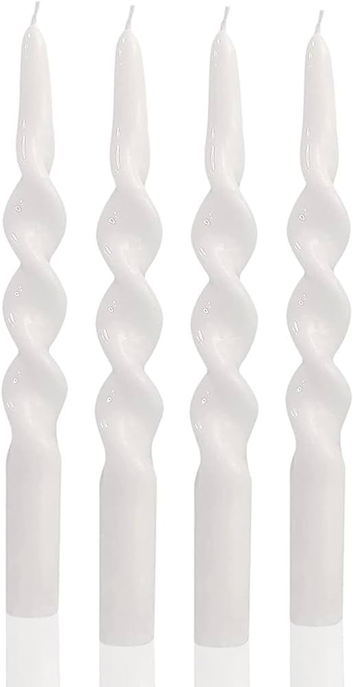 MAITREYA Handmade Candles Conical Stick Candles Spiral Taper Candles-Set of 4 for Decoration Wedd... | Amazon (US)