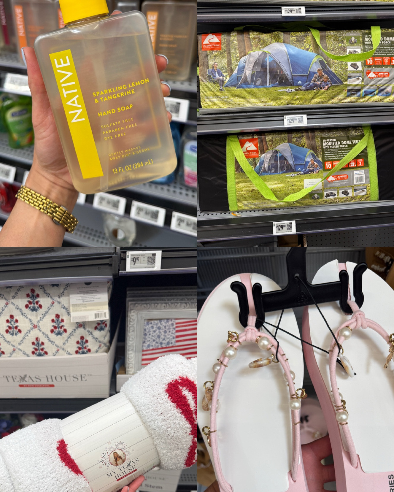 A little of everything from Walmart 😊. 
Shoes
Beachwear
Charms 
Camping 
Tents 
Bedroom finds
OOTD 
Outfit ideas

#LTKdayinmylife #LTKSeasonal #LTKootd
