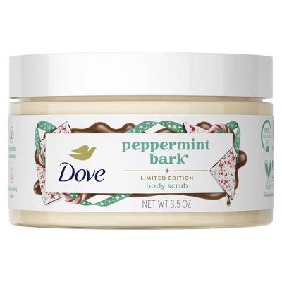 Dove Beauty Limited Edition Holiday Treat Mini Body Scrub - Peppermint Bark - 3.5oz | Target