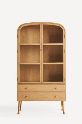 Moretti Oak Curio Cabinet | Anthropologie (US)