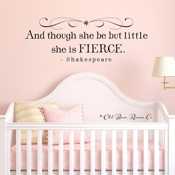 And though she be but little she is fierce  Shakespeare vinyl | Etsy | Etsy (US)