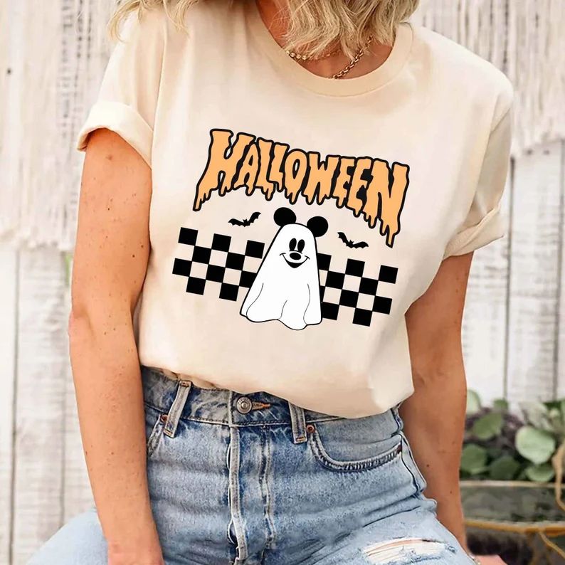 Retro Mickey Ghost Shirt Creep It Real Shirt Vintage Disney - Etsy | Etsy (US)