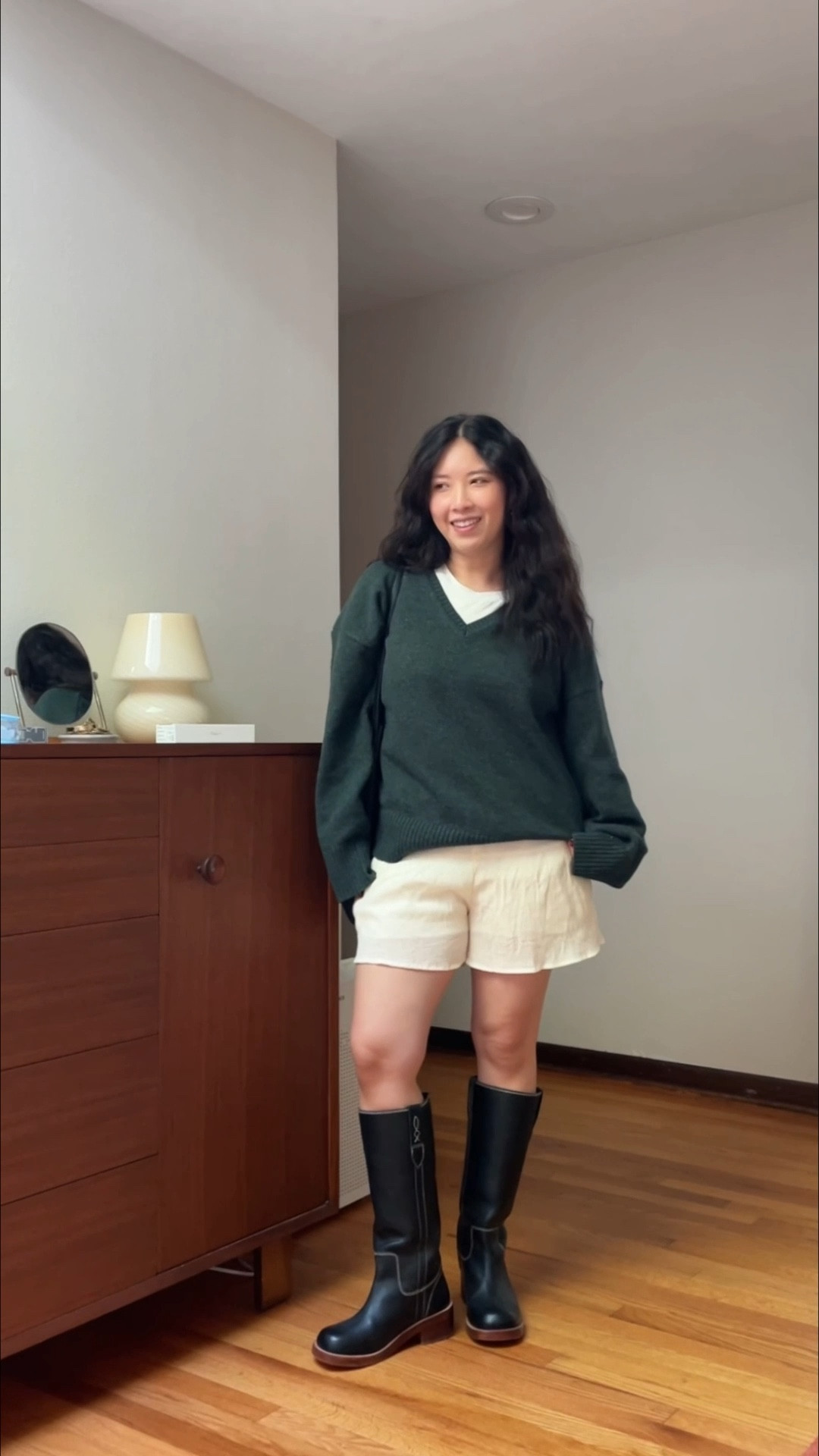 Late summer outfit 😌 sweater is on sale now! 

Follow @lazzzysundaze for more outfit inspiration 

#ootd #latesummeroutfit #summeroutfit #outfitinspo #lightlayers #outfitreel #oakandfort

#LTKSeasonal #LTKShoeCrush #LTKFindsUnder50