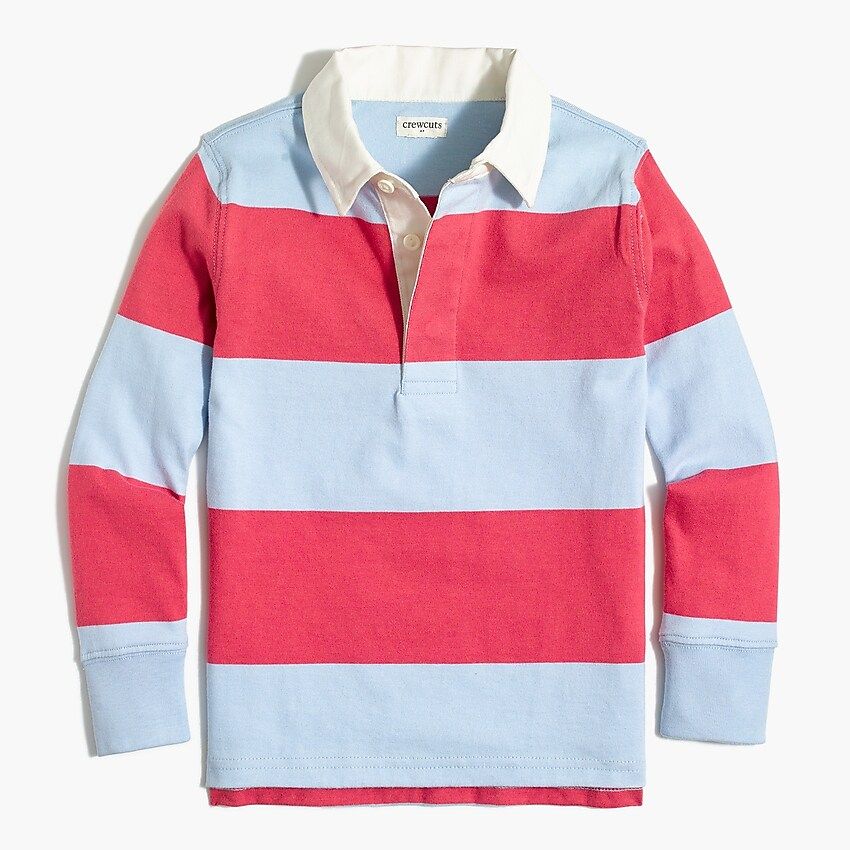 Kids' faded chambray rugby polo shirt | J.Crew Factory