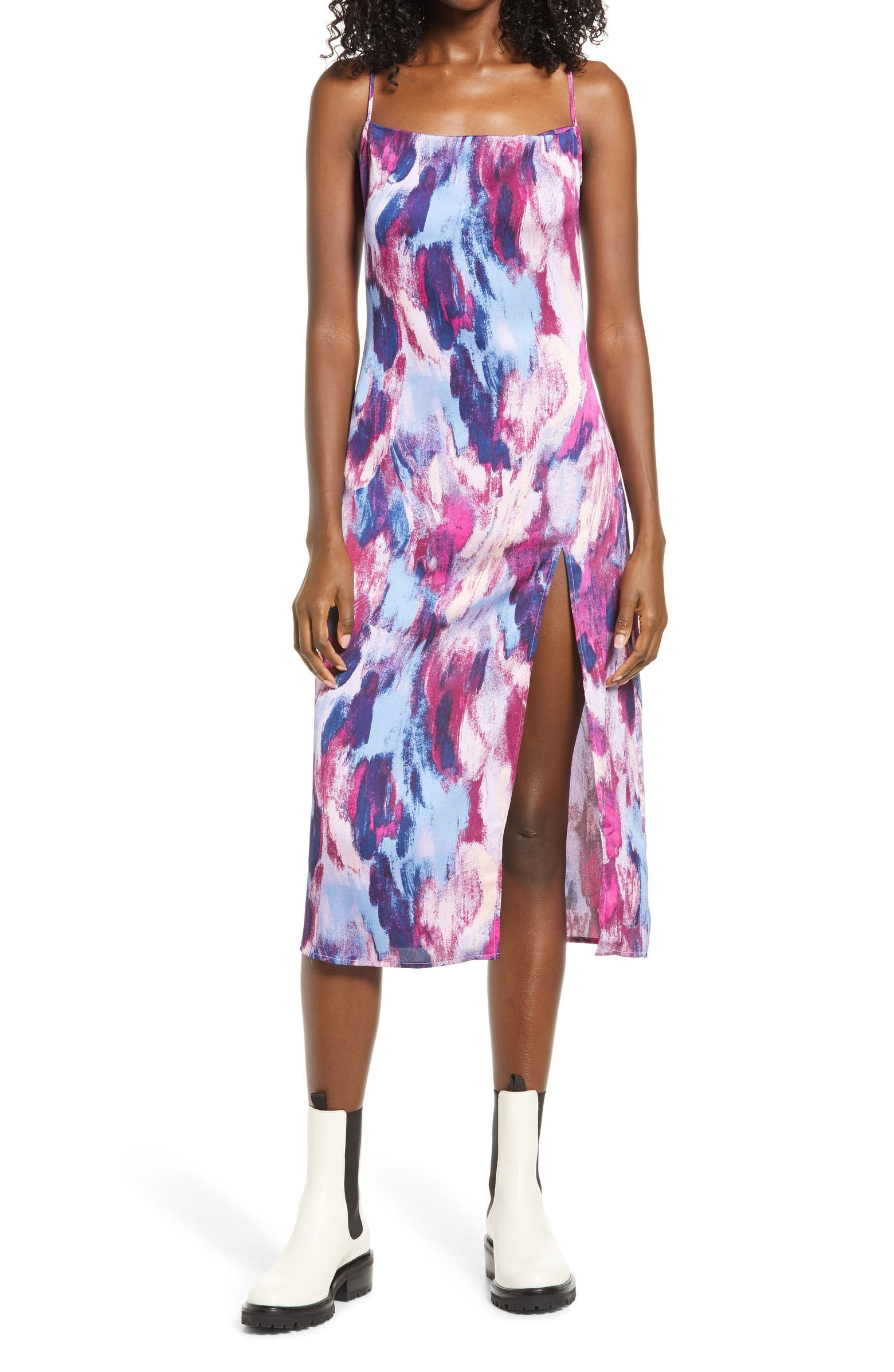 Racerback Crepe Sundress | Nordstrom