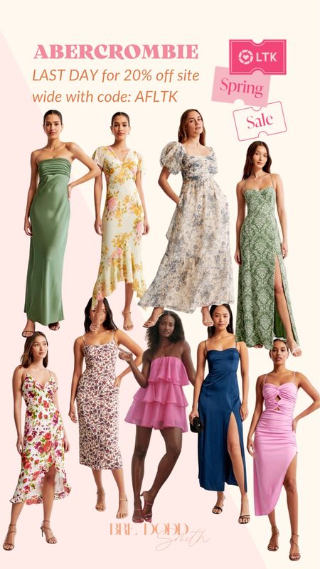 Spring wedding guest dresses under on sale with code AFLTK- last day to save!

Dresses on sale, wedding guest dresses, Abercrombie dresses, spring dresses 

#LTKfindsunder50 #LTKfindsunder100 #LTKstyletip