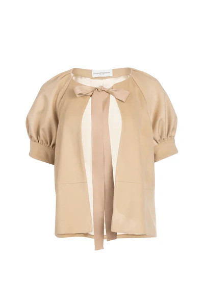 Brigitte Jacket - Beige Wool | Charlotte Brody