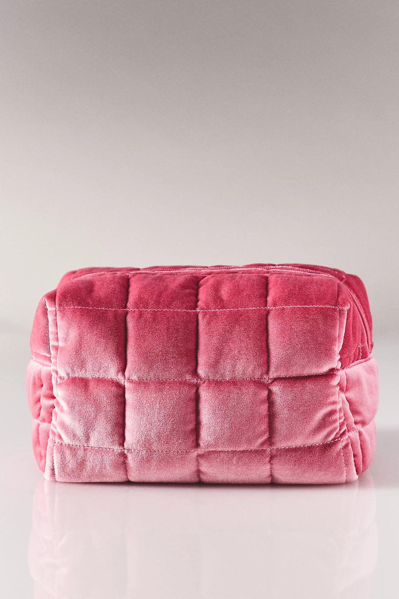Quilted Velvet Cosmetic Bag | Anthropologie (US)